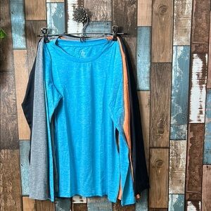 Girls dry fit 4 pack of long sleeve tops